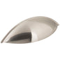 96 mm Center-to-Center Satin Nickel Bordeaux Cabinet Cup Pull