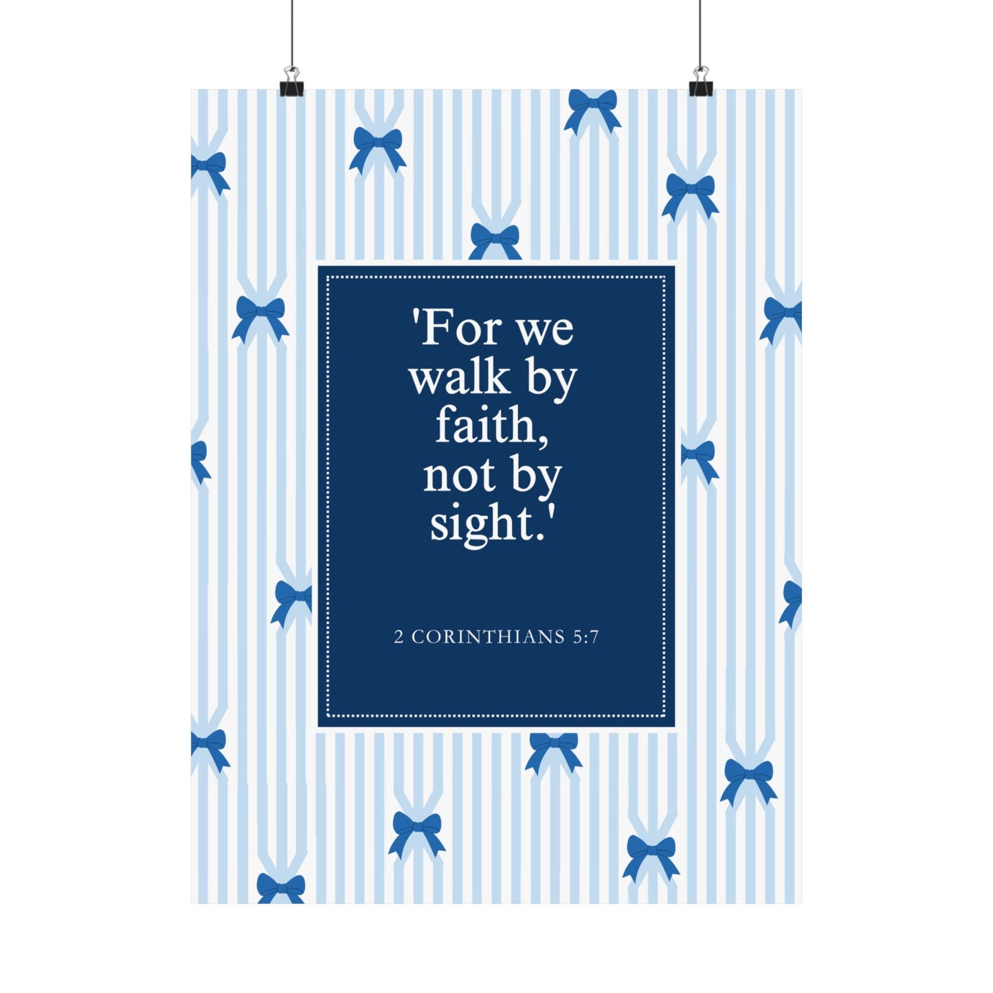 Inspirational Matte Vertical Posters, Faith Wall Art, Home Decor, Christian Decor, Motivational Print, Gift for Believers