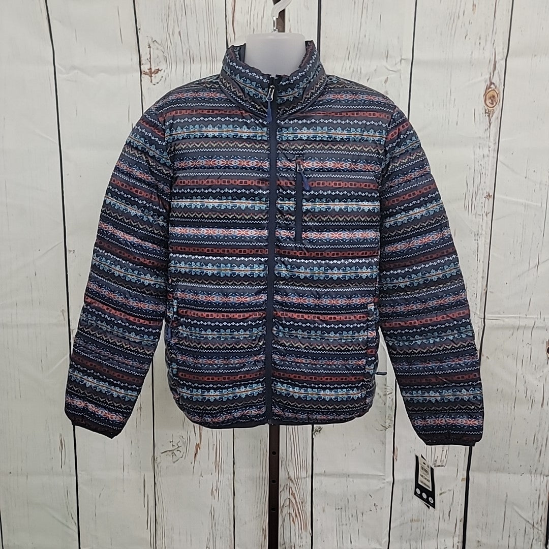Club Room Size M Blue Red Quilted Packable Puffer Jacket NWT
