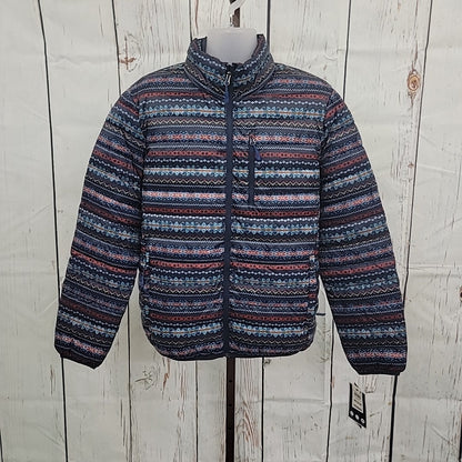 Club Room Size M Blue Red Quilted Packable Puffer Jacket NWT