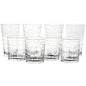 Gibson Home Canton 16 Piece Embossed Square Glassware Tumbler Set | Glassware | Under $100 | Kitchen + Metal