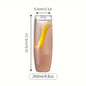 Vibrant Striped Cocktail Glasses - Insulated, Reusable, and