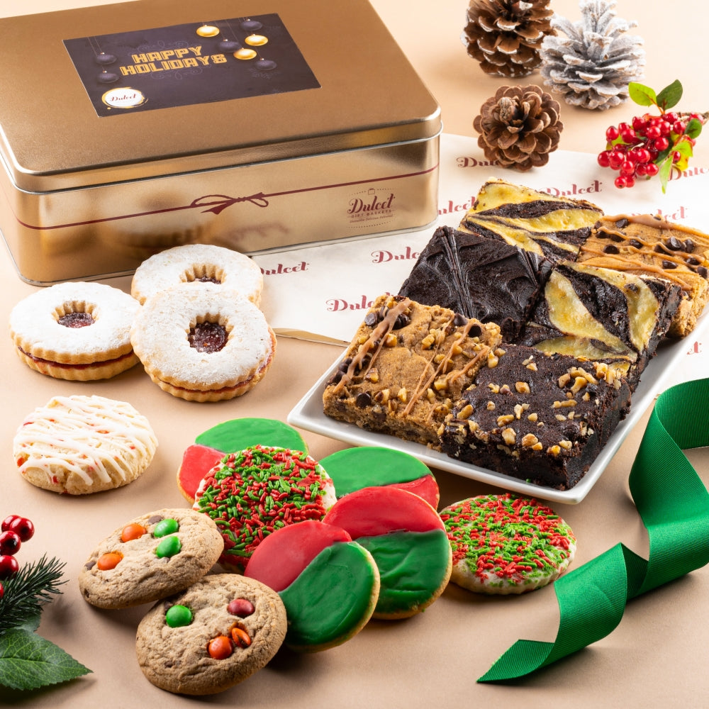 Christmas Cookies and Brownies Sampler Tin