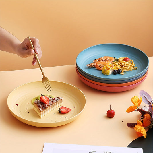 Colorful 9Inch Deep Plates  Set of 2 Durable PP