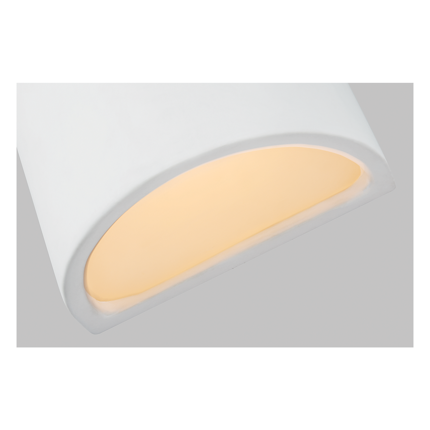 Half Moon Ceramic Wall Lantern