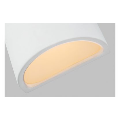 Half Moon Ceramic Wall Lantern