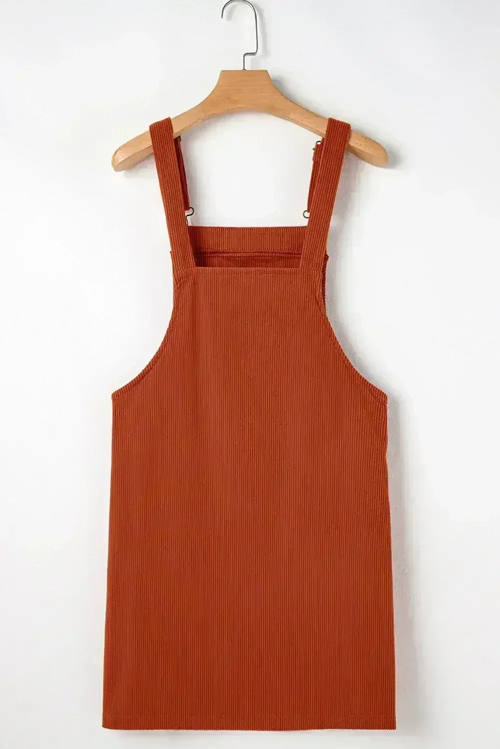 Vineyard Green Corduroy Front Pockets Overall Dress