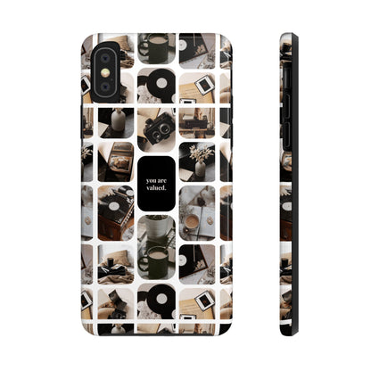 Retro Collage Phone Case - You Are Valued, Durable Protection for Your Device, Thoughtful Gift for Friends & Family, Perfect for Any [...]