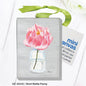 Short Bottle Peony, Mini Canvas (MC-8344C)