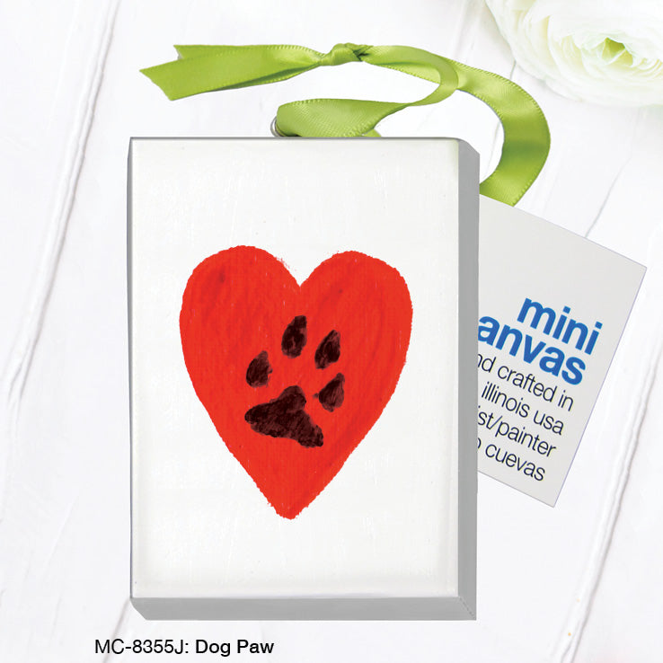 Dog Paw, Mini Canvas (MC-8355J)