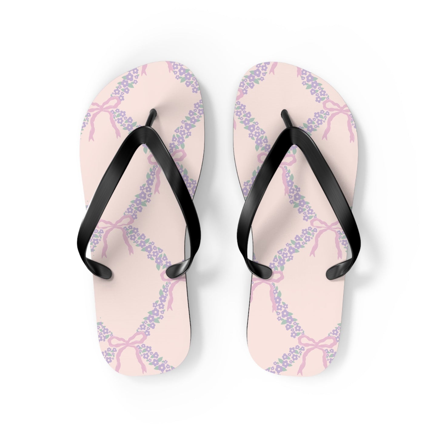 Customizable: Charming Floral Flip Flops, Summer Sandals, Beachwear, Vacation Footwear, Gift for Her, Casual Summer Fashion