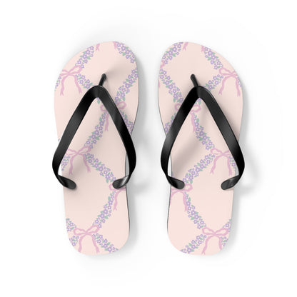 Customizable: Charming Floral Flip Flops, Summer Sandals, Beachwear, Vacation Footwear, Gift for Her, Casual Summer Fashion