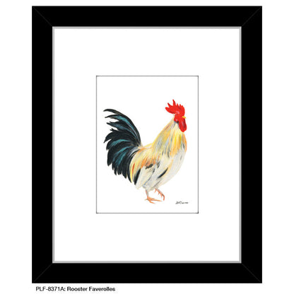 Rooster Faverolles, Print (#8371A)