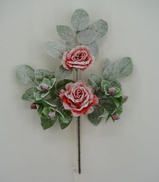 18 IN ROSE BERRY SPRAY Red