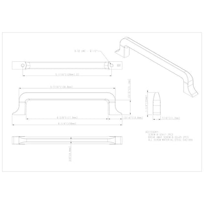 3" Center-to-Center Satin Nickel Callie Cabinet Pull
