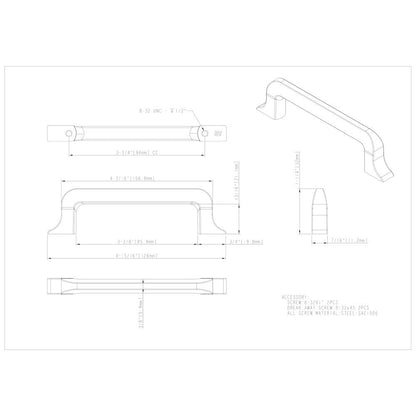 3" Center-to-Center Satin Nickel Callie Cabinet Pull