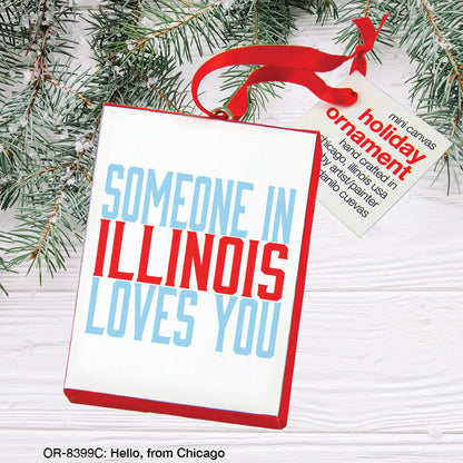 Hello, from Chicago, Ornament (OR-8399C)