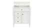 Brittany 30" Single Vanity in Bright White