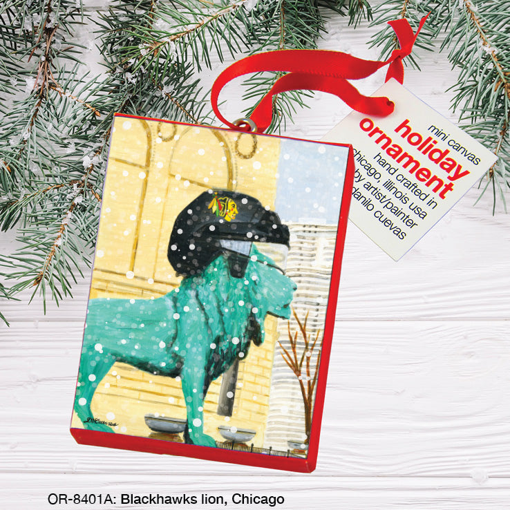 Blackhawks Lion, Chicago, Ornament (OR-8401B)