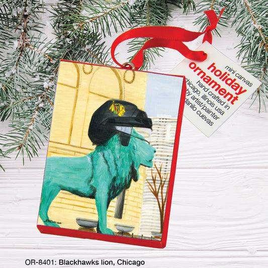 Blackhawks Lion, Chicago, Ornament (OR-8401A)