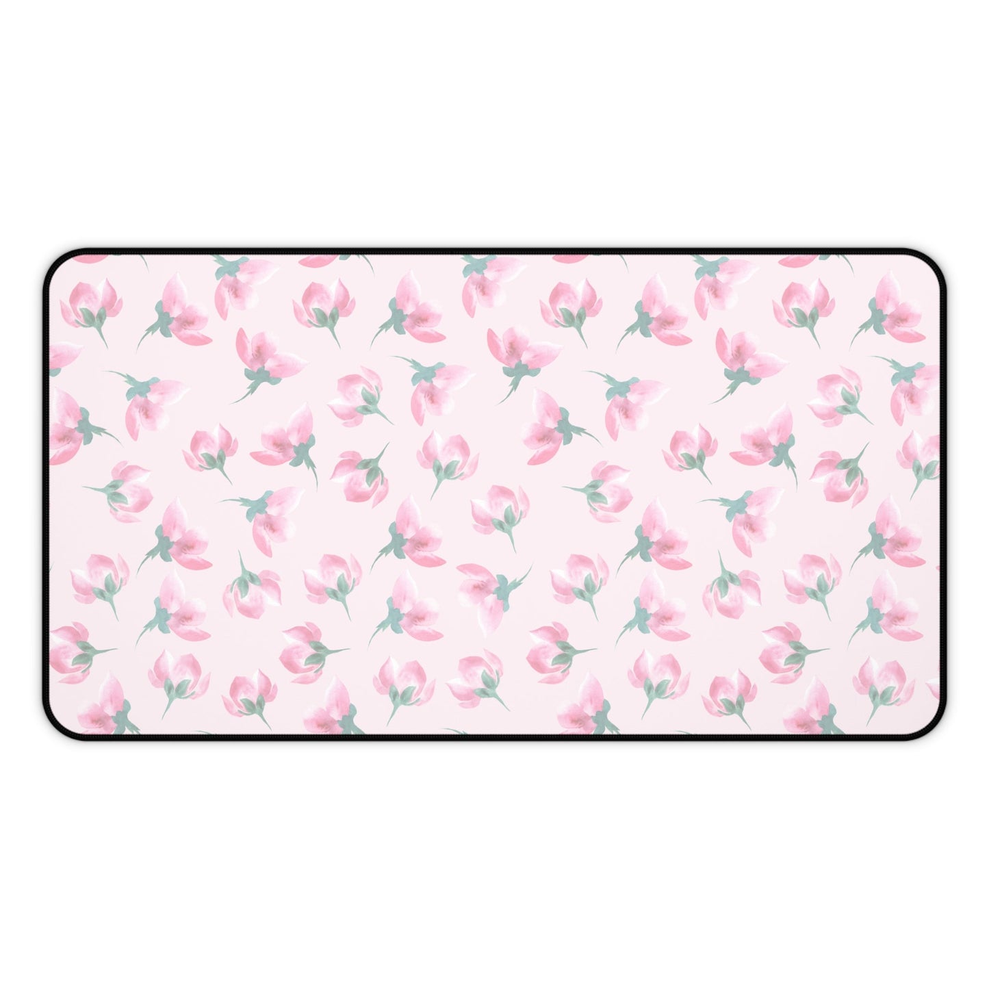 Customizable: Floral Desk Mat - Pink Blossom Mouse Pad, Office Decor, Gift for Home Office, Cute Workspace Accessories, Mother's Day Gift