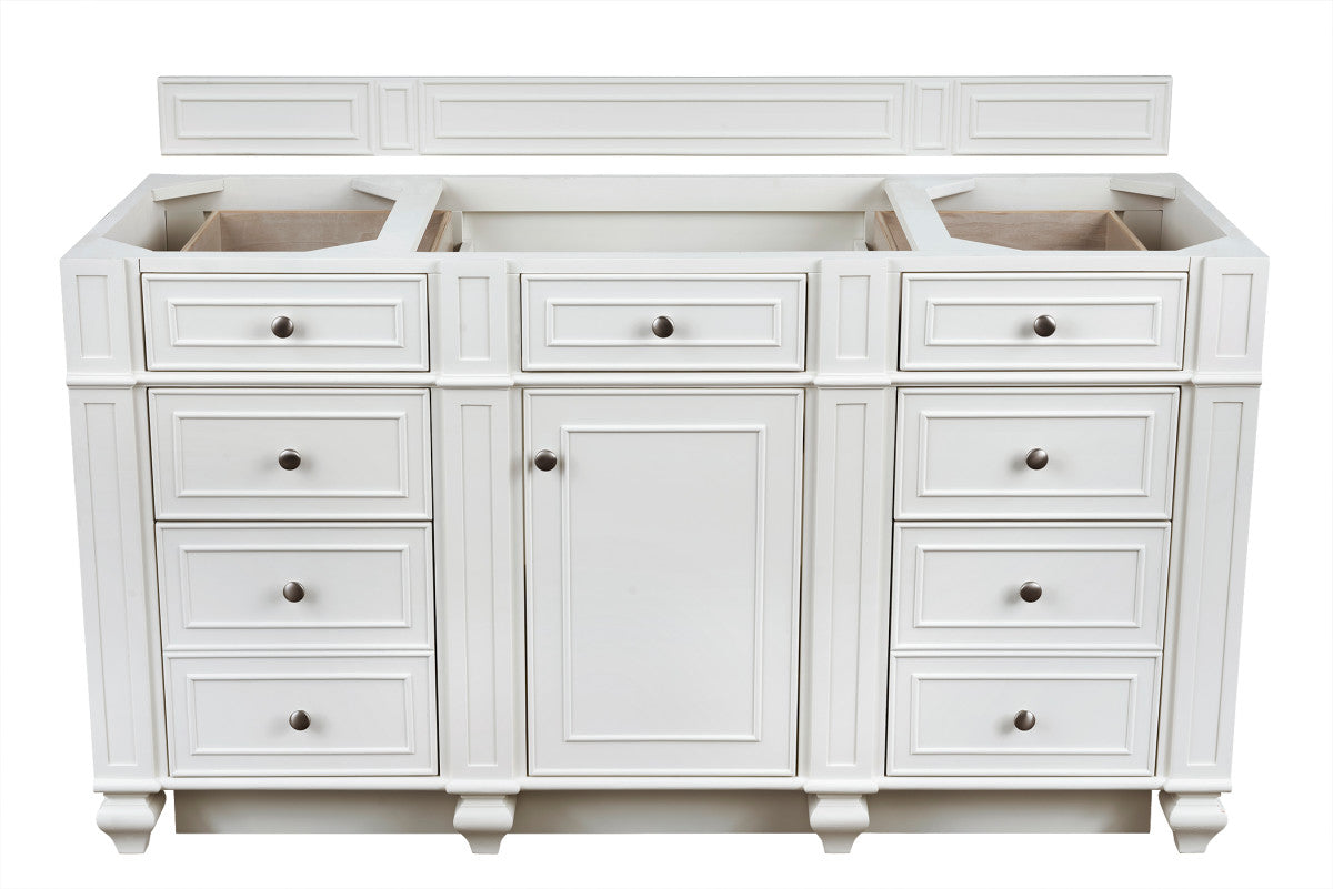 Bristol 60" Single Vanity Cabinet, Bright White