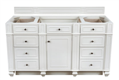 Bristol 60" Single Vanity Cabinet, Bright White