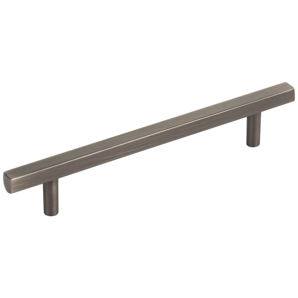 96 mm Center-to-Center Satin Nickel Square Dominique Cabinet Bar Pull