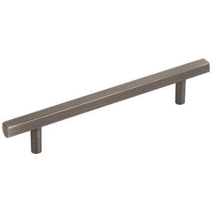 96 mm Center-to-Center Satin Nickel Square Dominique Cabinet Bar Pull
