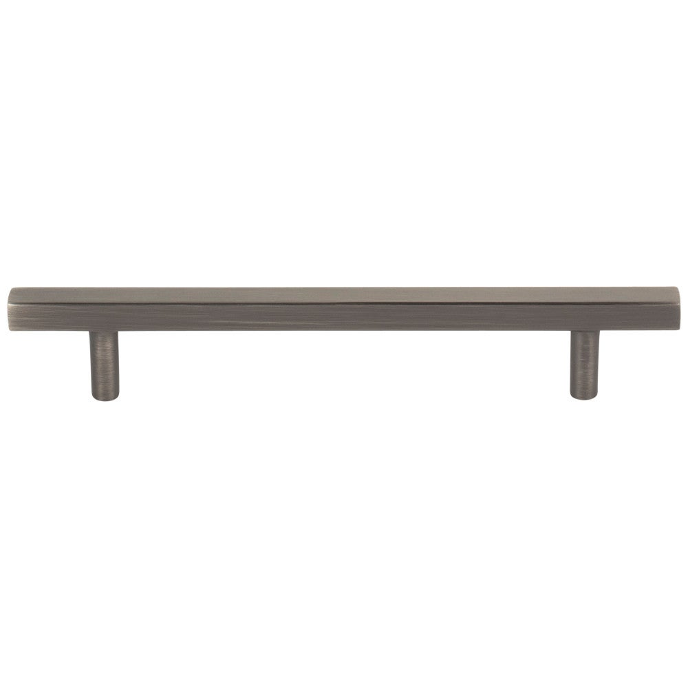 96 mm Center-to-Center Satin Nickel Square Dominique Cabinet Bar Pull
