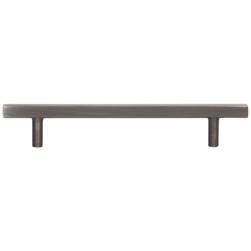 96 mm Center-to-Center Satin Nickel Square Dominique Cabinet Bar Pull