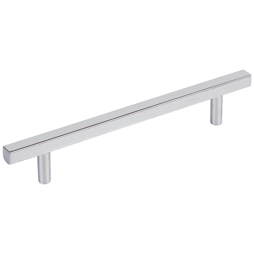 96 mm Center-to-Center Satin Nickel Square Dominique Cabinet Bar Pull