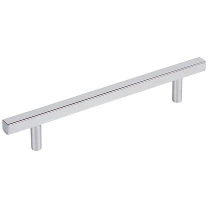 96 mm Center-to-Center Satin Nickel Square Dominique Cabinet Bar Pull