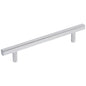 96 mm Center-to-Center Satin Nickel Square Dominique Cabinet Bar Pull