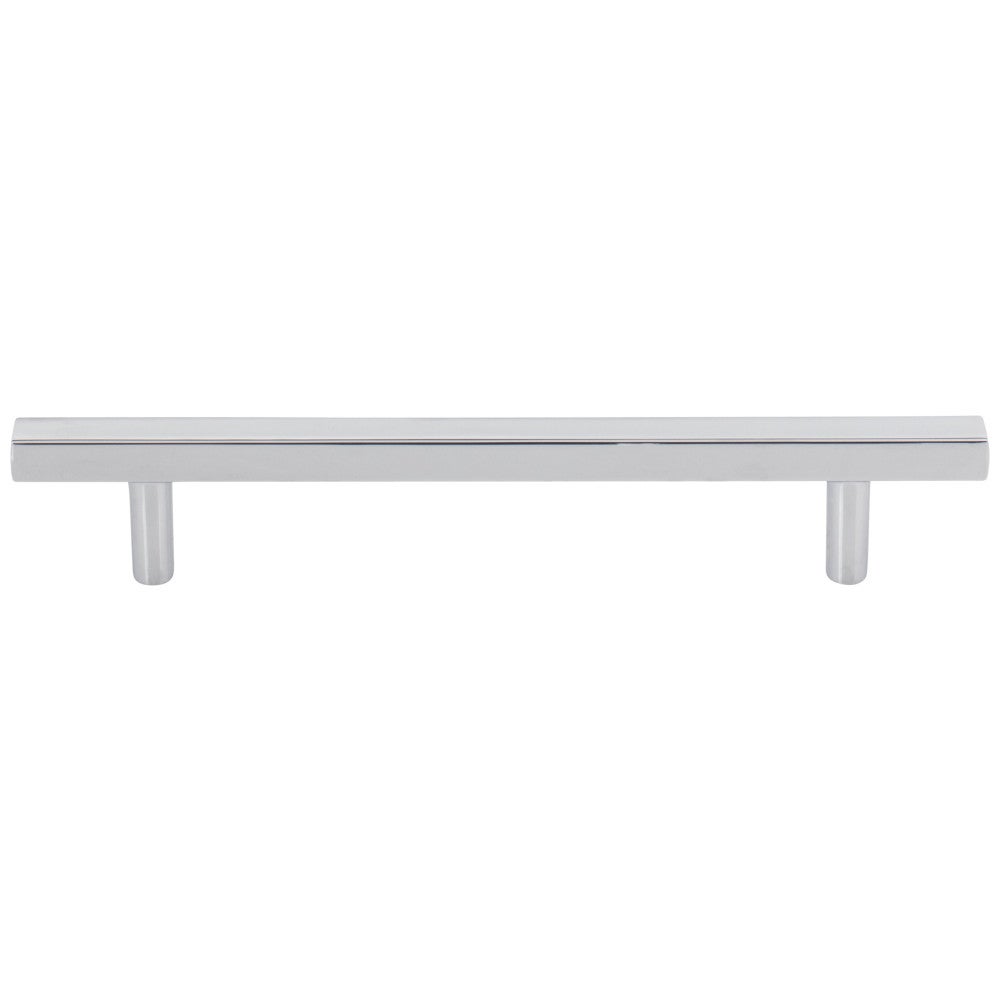 96 mm Center-to-Center Satin Nickel Square Dominique Cabinet Bar Pull