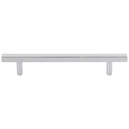 96 mm Center-to-Center Satin Nickel Square Dominique Cabinet Bar Pull