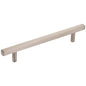 96 mm Center-to-Center Satin Nickel Square Dominique Cabinet Bar Pull