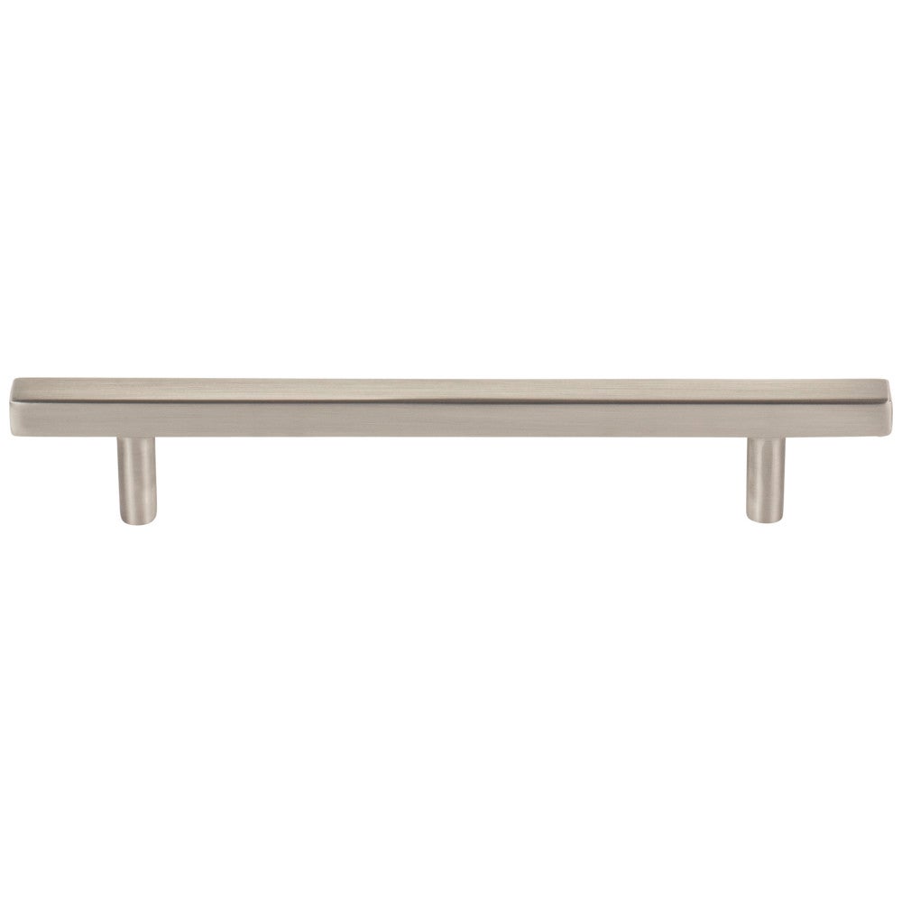 96 mm Center-to-Center Satin Nickel Square Dominique Cabinet Bar Pull