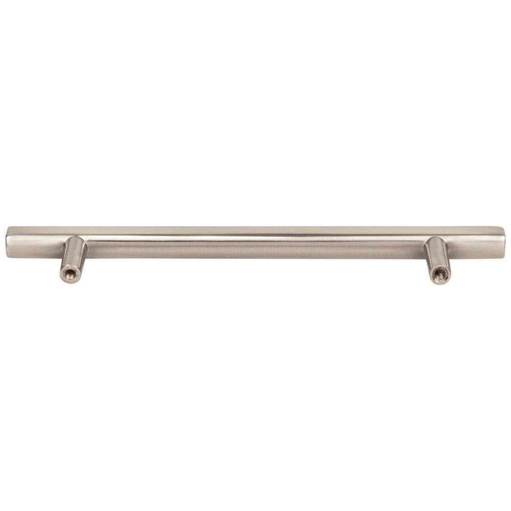 96 mm Center-to-Center Satin Nickel Square Dominique Cabinet Bar Pull