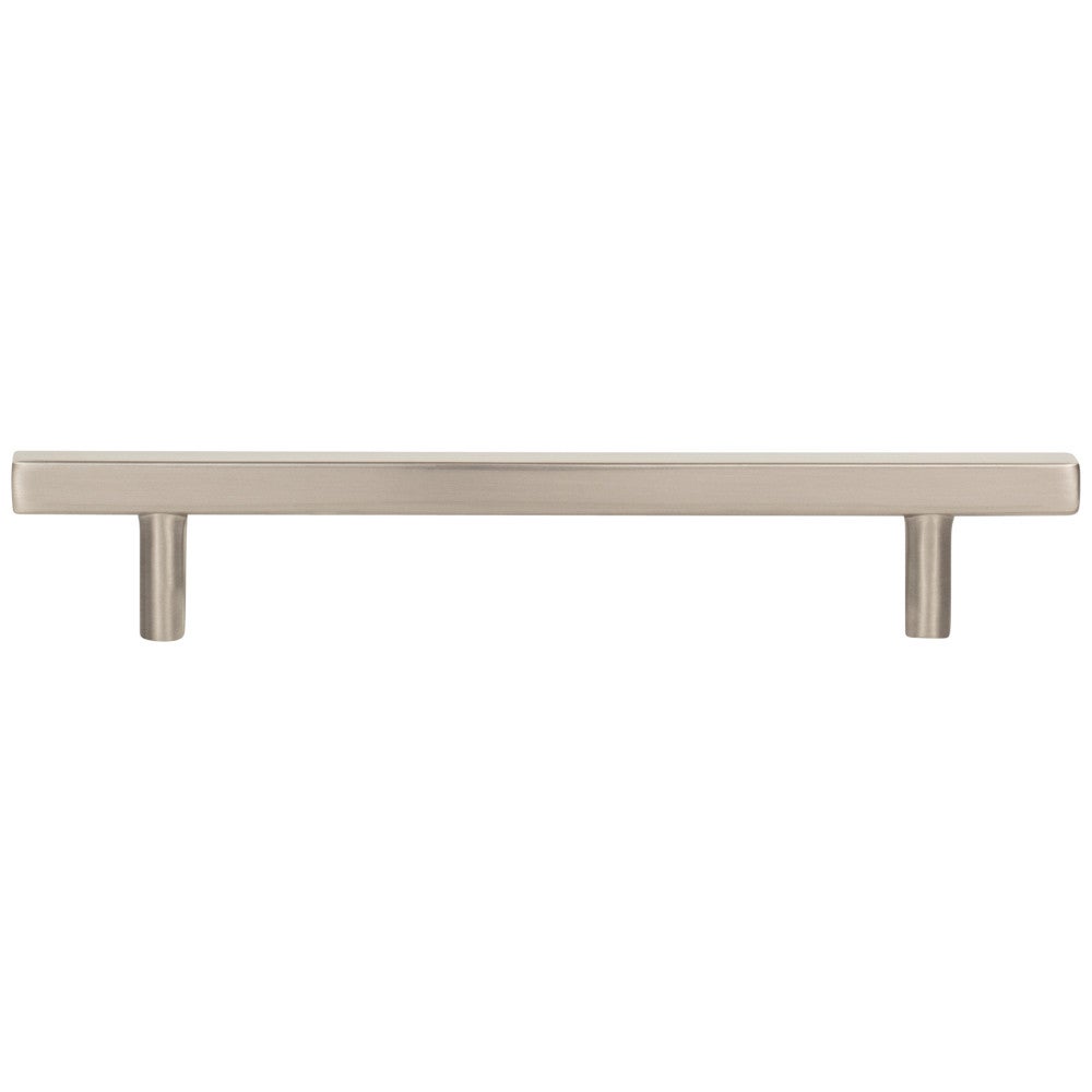 96 mm Center-to-Center Satin Nickel Square Dominique Cabinet Bar Pull
