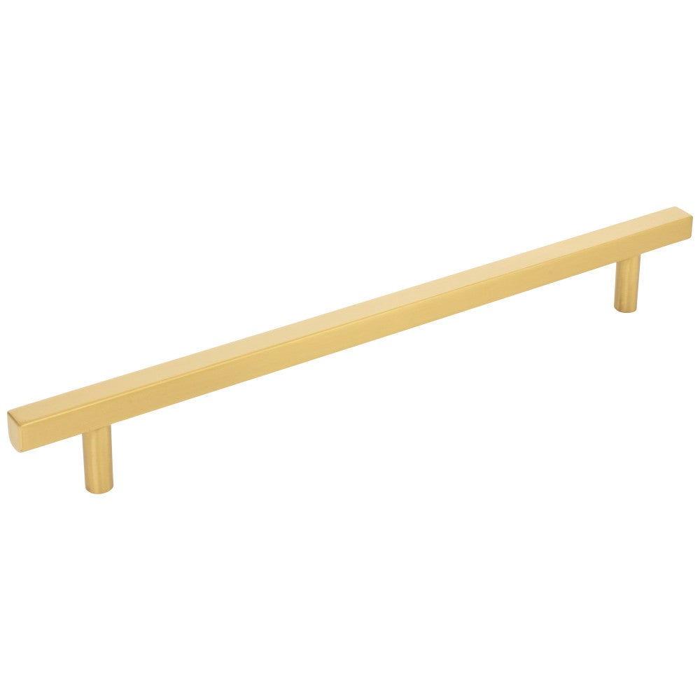 96 mm Center-to-Center Satin Nickel Square Dominique Cabinet Bar Pull