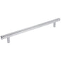 96 mm Center-to-Center Satin Nickel Square Dominique Cabinet Bar Pull