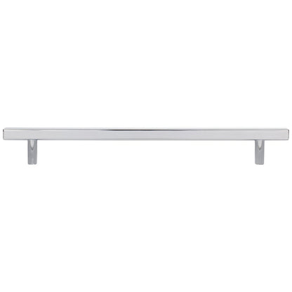 96 mm Center-to-Center Satin Nickel Square Dominique Cabinet Bar Pull