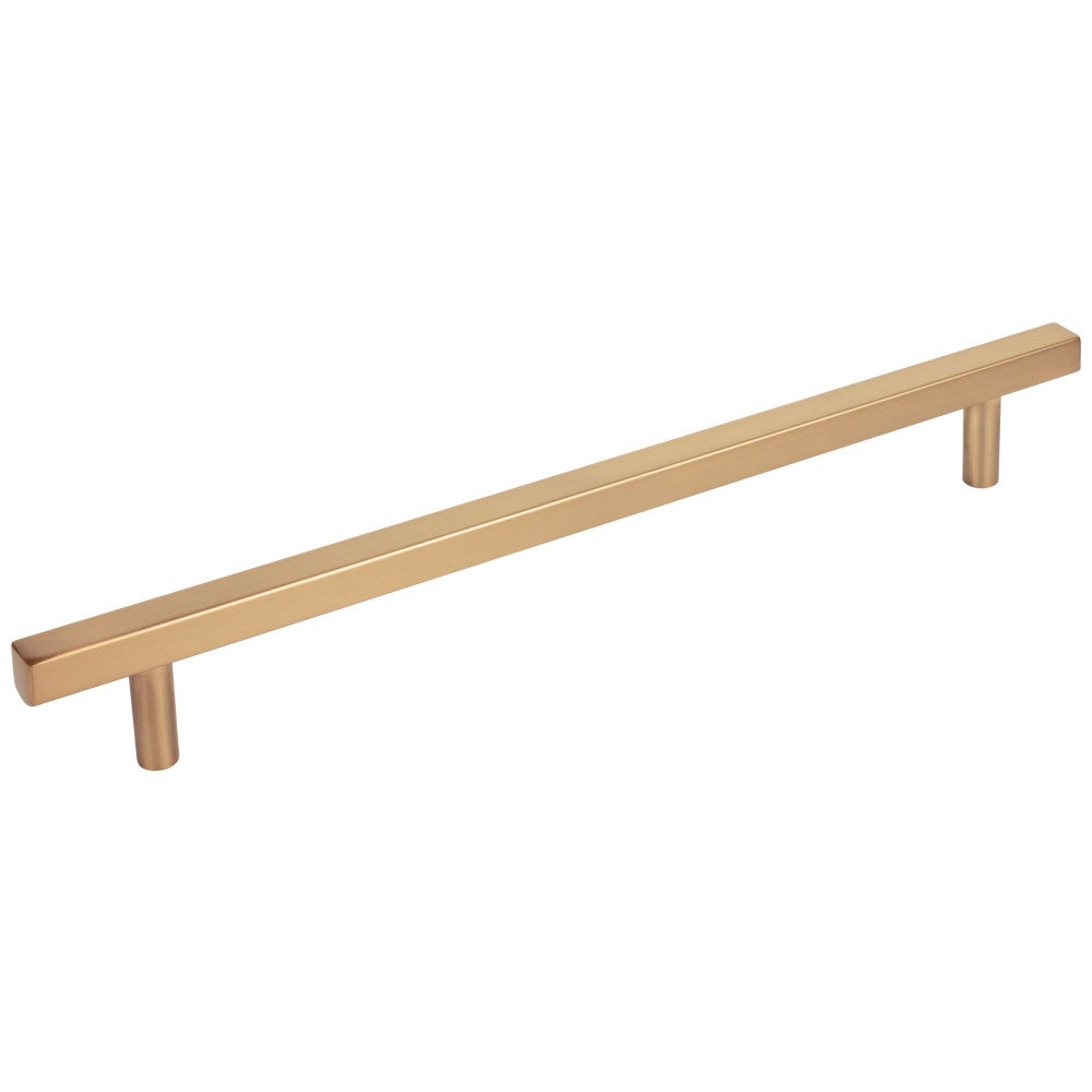 96 mm Center-to-Center Satin Nickel Square Dominique Cabinet Bar Pull