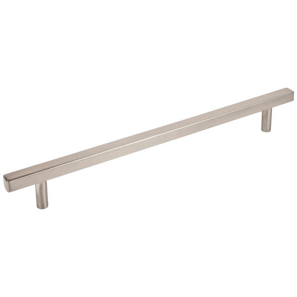 96 mm Center-to-Center Satin Nickel Square Dominique Cabinet Bar Pull