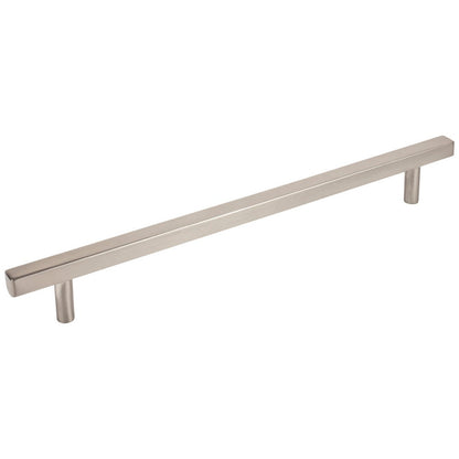 96 mm Center-to-Center Satin Nickel Square Dominique Cabinet Bar Pull