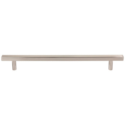 96 mm Center-to-Center Satin Nickel Square Dominique Cabinet Bar Pull