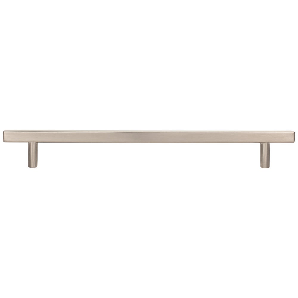 96 mm Center-to-Center Satin Nickel Square Dominique Cabinet Bar Pull