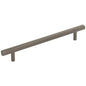 96 mm Center-to-Center Satin Nickel Square Dominique Cabinet Bar Pull