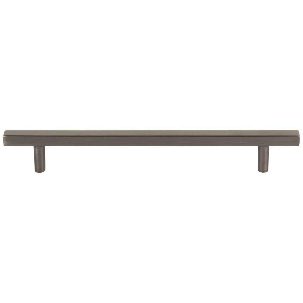 96 mm Center-to-Center Satin Nickel Square Dominique Cabinet Bar Pull
